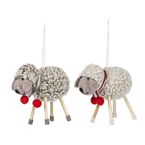 Christmas Sheep Ornaments