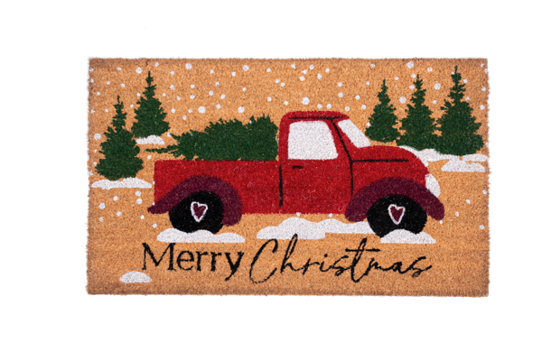 Christmas Truck Doormat