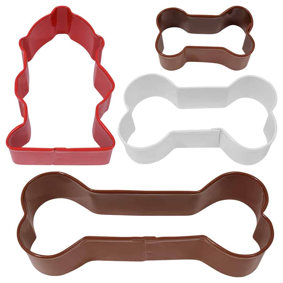 Dog Bone Cookie Cutter Set of 4 pcs