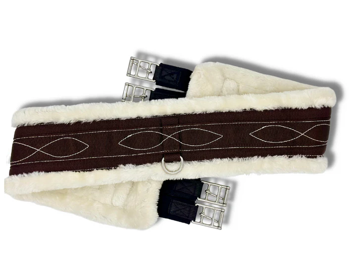 ProSeries Brown Fleece Straight Girth