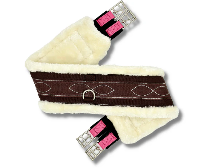 ProSeries Pony Brown Fleece Straight Girth