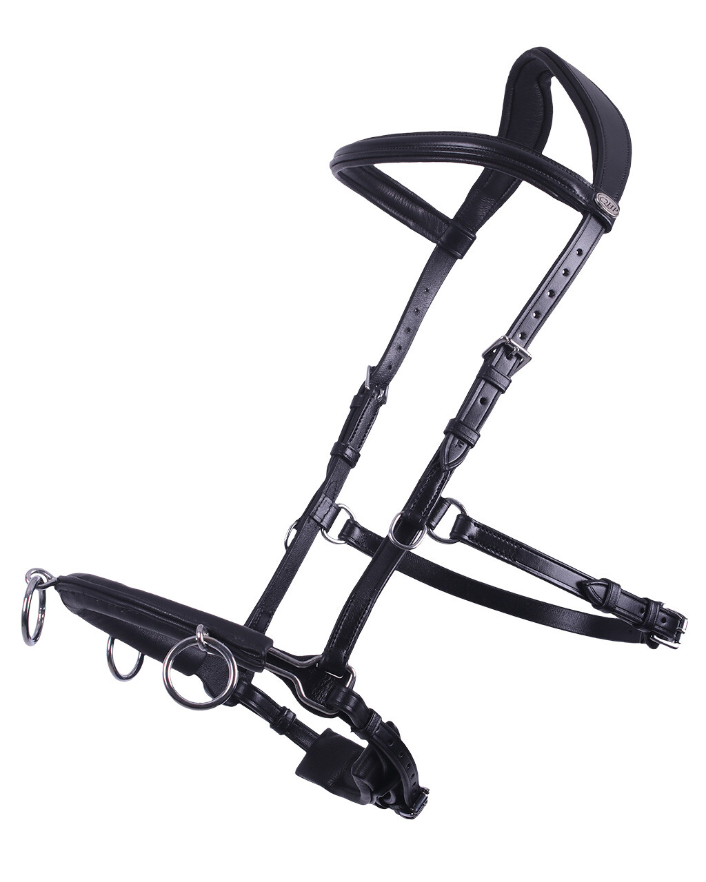 QHP Leather Lunging Cavesson