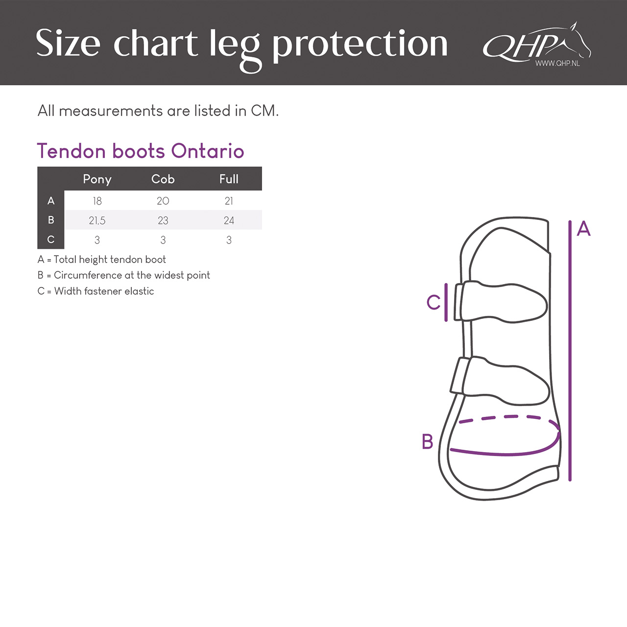 QHP Ontario Tendon Boots