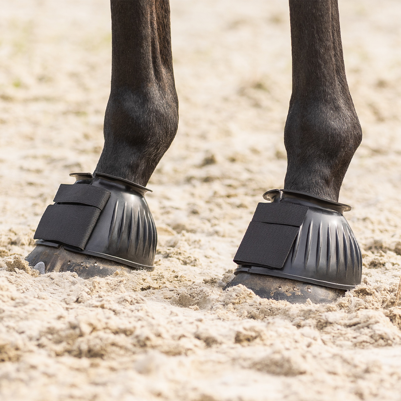 QHP Ribbed Rubber Bell Boot