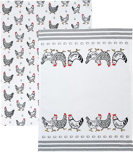 Spotted Dog Tea Towel - Set of 2