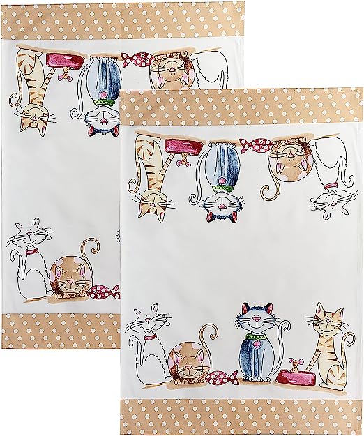 Spotted Dog Tea Towel - Set of 2