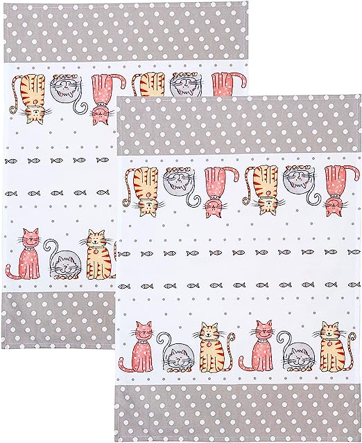 Spotted Dog Tea Towel - Set of 2
