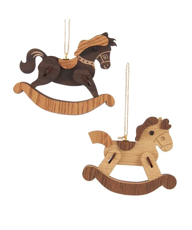 Wooden Rocking Horse Ornament